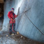 Le ricerche sul ghiacciaio all'interno del Buso delle Taccole, Monte Baldo, Verona - Foto D. Sighel